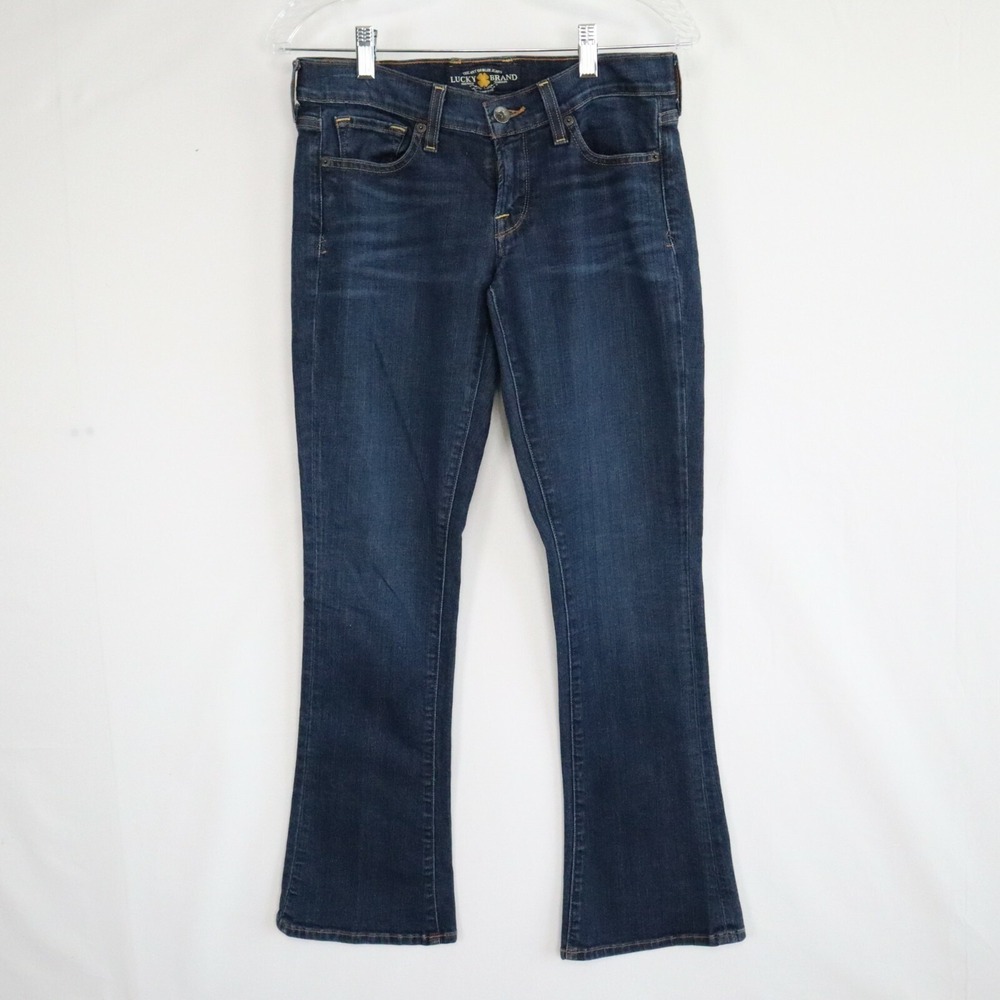Lucky Brand Jeans‎ Womens 2/26 Ankle Charlie Baby Boot Stretch Flex Denim Blue